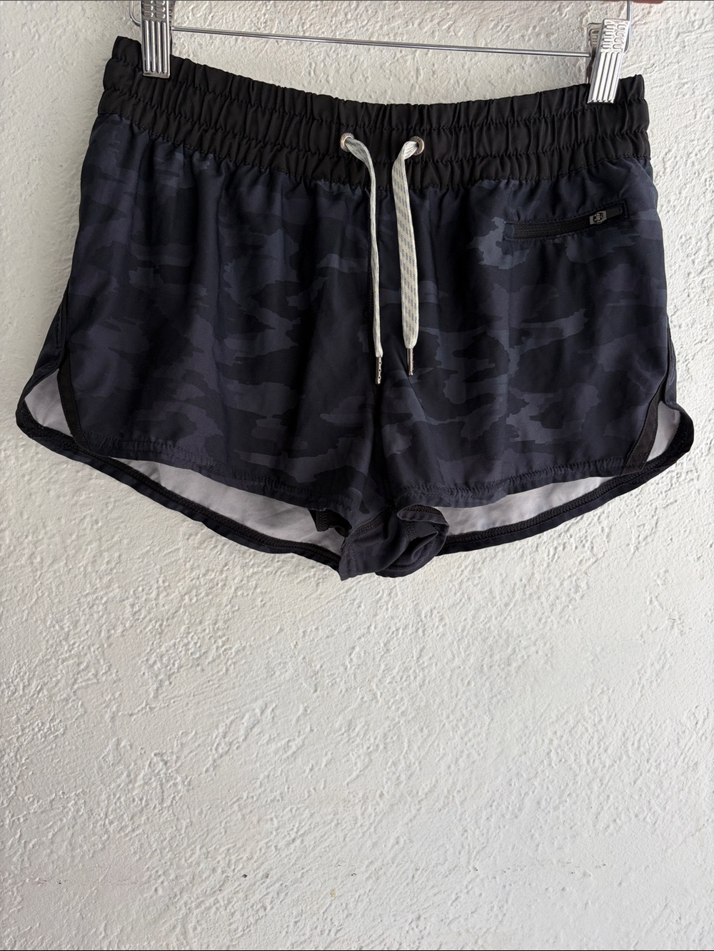 Vuori Women’s Black Camo Athletic Shorts